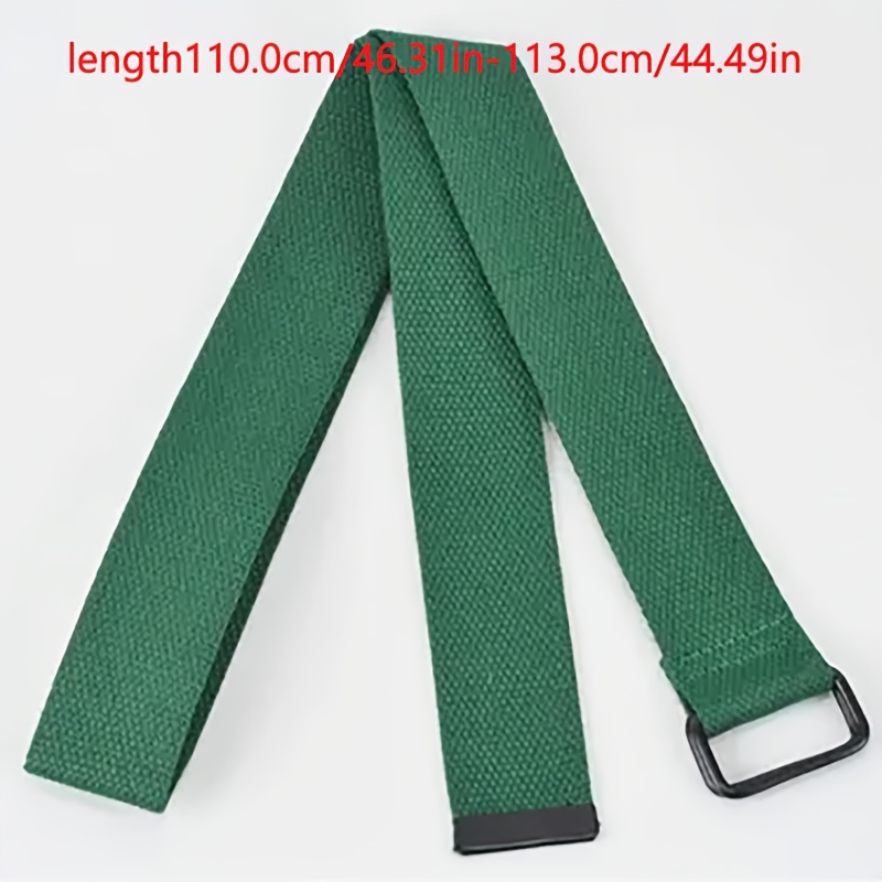 Stylish Canvas Belt with Double Ring Buckle